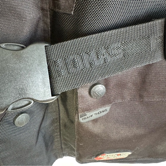 FRANK THOMAS BIKER JACKET BLACK MOTOCYCLE COAT MADE IN ENGLAND MEN SIZE LARGE - Picture 15 of 17